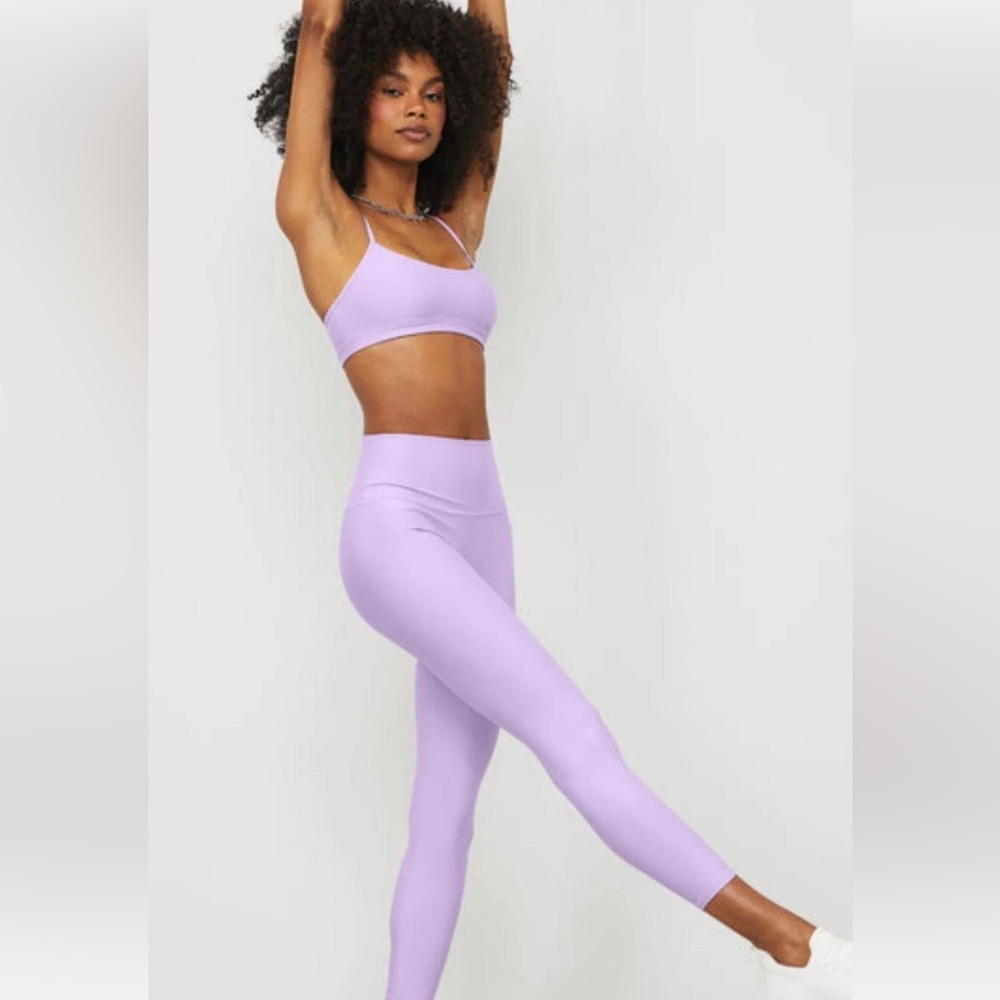 Lavender ALO YOGA Airlift Set Leggings Small Bra Medium